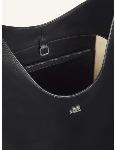 GRAND TOTE BAG EN CUIR MELT NOIR