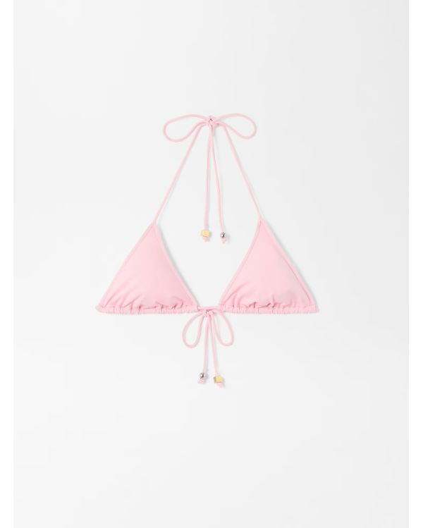 THE TRIANGLE BIKINI TOP PINK