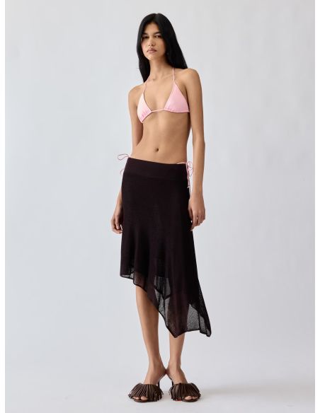 THE TRIANGLE BIKINI TOP PINK