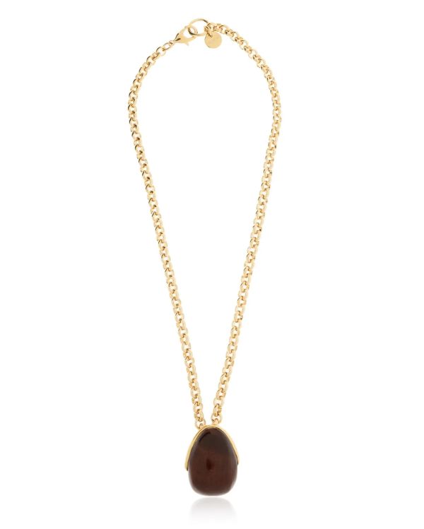 LE PENDANT RAISIN OR / MARRON 2