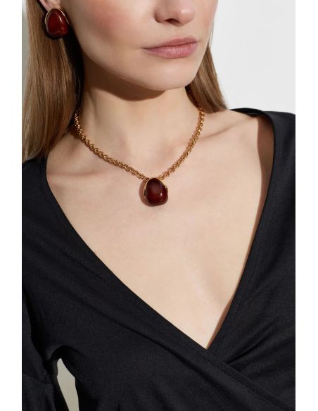LE PENDANT RAISIN OR / MARRON
