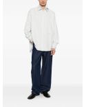 LA CHEMISE LETRO JACQUARD BLANC / BLEU