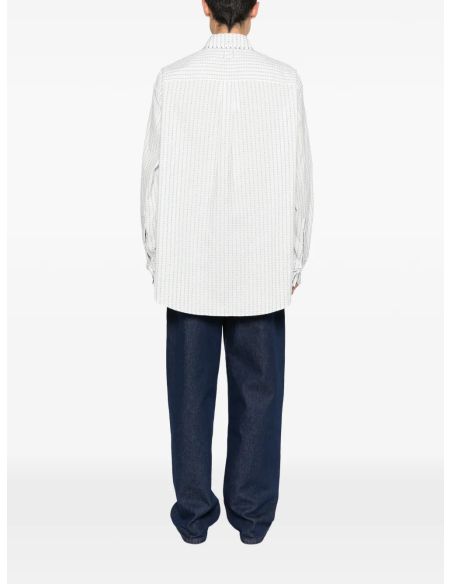 LA CHEMISE LETRO JACQUARD BLANC / BLEU