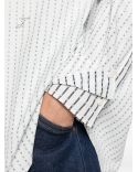 THE LETRO JACQUARD SHIRT WHITE / BLUE
