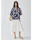 LA CHEMISE MARIN IMPRIMÉ À POIS ET CŒURS BLEU MARINE