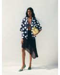 THE MARIN SHIRT PRINTS DOTS NAVY HEART