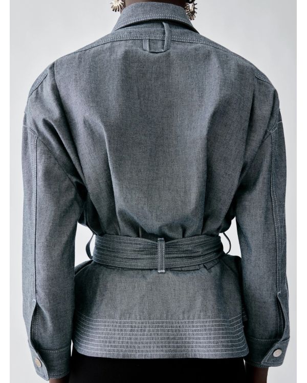 LA VESTE CABANA DE-NÎMES GRIS