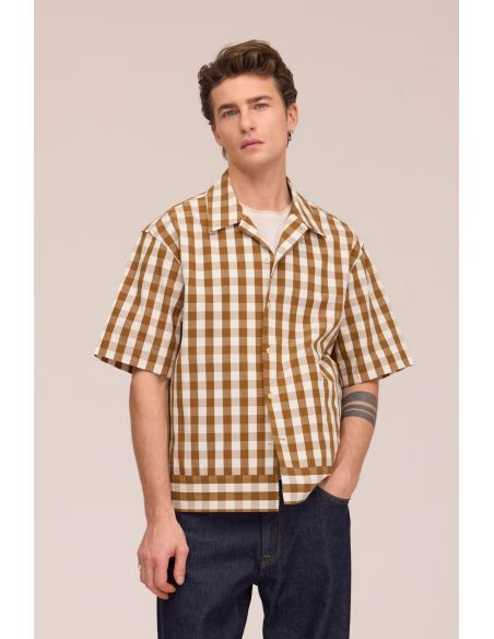 REED SHORT-SLEEVED SHIRT BROWN