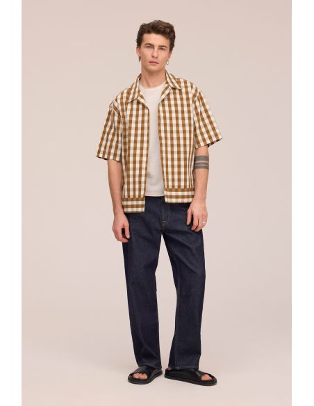 REED SHORT-SLEEVED SHIRT BROWN