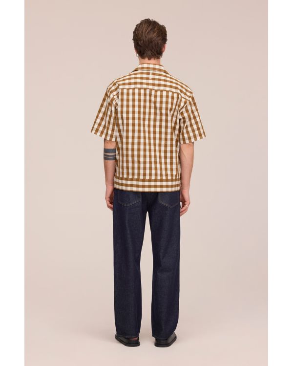 REED SHORT-SLEEVED SHIRT BROWN