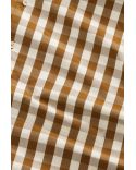 CHEMISE REED MANCHES COURTES MARRON