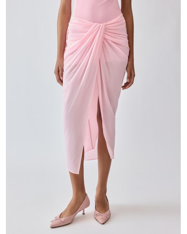 LA JUPE PARÉO ROSE CLAIR