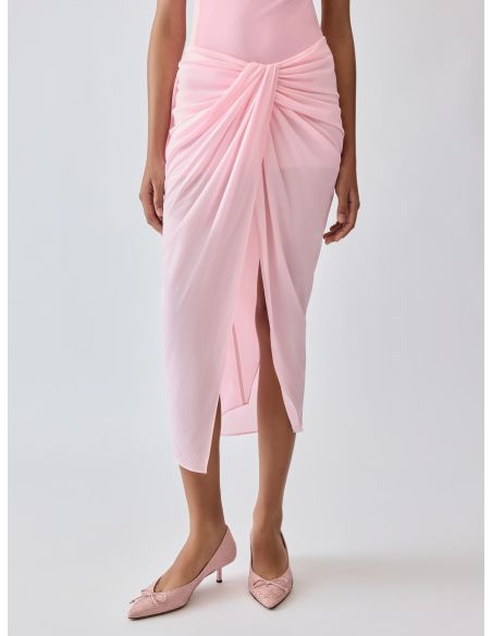 LA JUPE PARÉO ROSE CLAIR