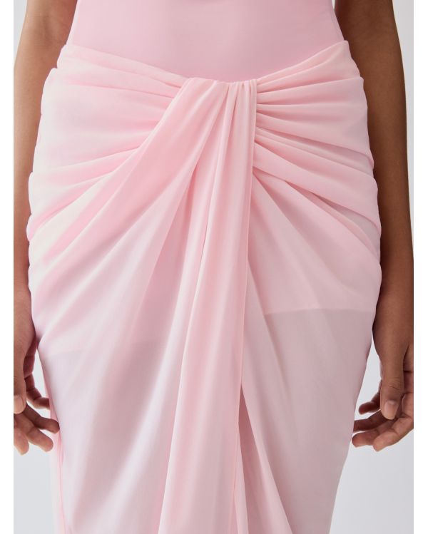 LA JUPE PARÉO ROSE CLAIR