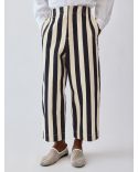THE DE-NIMES PARASOL NAVY / WHITE BIG STRIPES