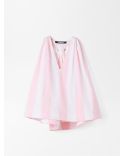THE NORMA TOP JACQUARD BIG STRIPES LIGHT PINK