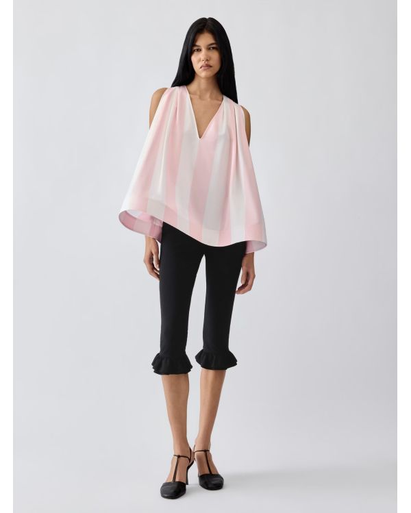 THE NORMA TOP JACQUARD BIG STRIPES LIGHT PINK 2