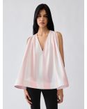 THE NORMA TOP JACQUARD BIG STRIPES LIGHT PINK