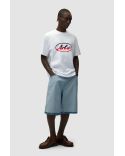 TSHIRT LOGO CIRCULAIRE DÉCOUPÉ BLANC