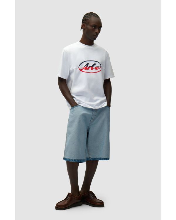 CIRCLE LOGO CUT TSHIRT WHITE 2