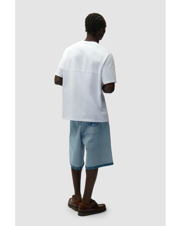 CIRCLE LOGO CUT TSHIRT WHITE