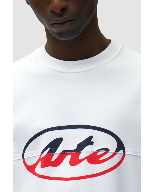 CIRCLE LOGO CUT TSHIRT WHITE
