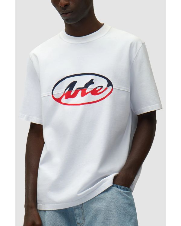 CIRCLE LOGO CUT TSHIRT WHITE