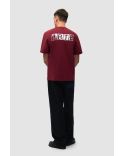 FADED BACK PRINT TSHIRT BORDEAUX