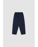 PANTALON EN LIN BLEU MARINE