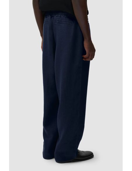 LINEN PANTS NAVY BLUE