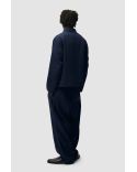 PANTALON EN LIN BLEU MARINE