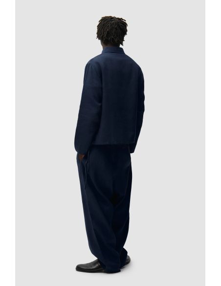 LINEN PANTS NAVY BLUE