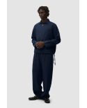 PANTALON EN LIN BLEU MARINE