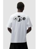 TSHIRT COLLAGE DOS BLANC