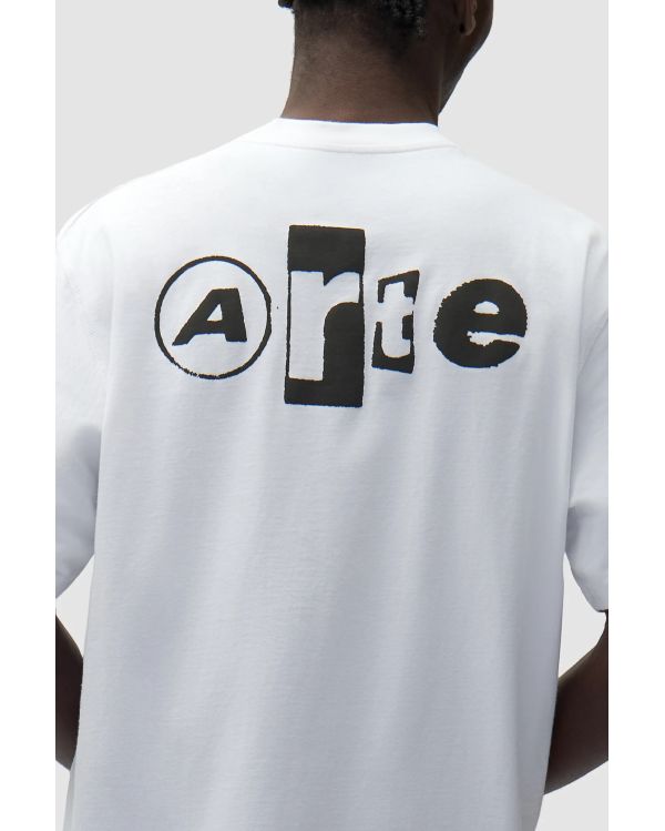 TSHIRT COLLAGE DOS BLANC