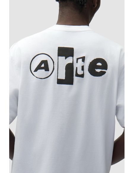 TSHIRT COLLAGE DOS BLANC