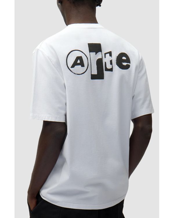 TSHIRT COLLAGE DOS BLANC