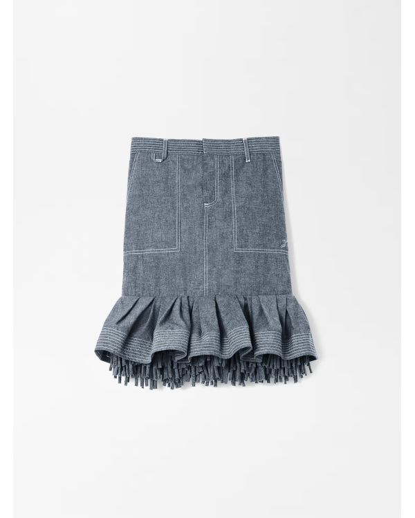 THE DE-NÎMES CABANA SKIRT GREY