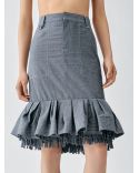 THE DE-NÎMES CABANA SKIRT GREY