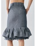 THE DE-NÎMES CABANA SKIRT GREY