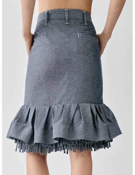 THE DE-NÎMES CABANA SKIRT GREY