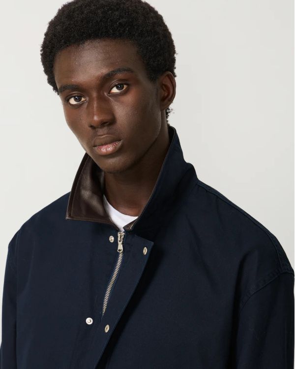 VESTE BONY ENCRE BLEU MARINE