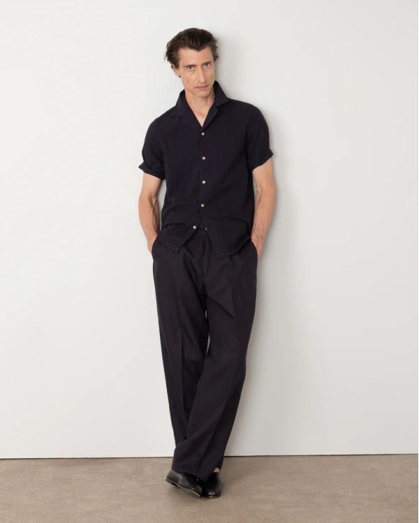 EREN SLEEVELESS SHIRT NAVY INK