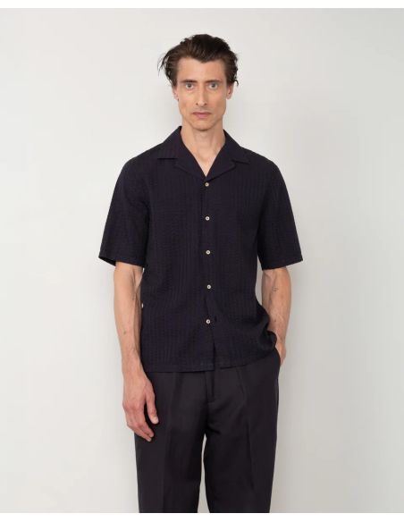 CHEMISE EREN SANS MANCHES ENCRE BLEU MARINE