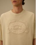 JERSEY SHORT SLEEVE BOXY LOGO TSHIRT FROZEN DEW / WHITE
