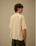 TSHIRT LOGO BOXY MANCHES COURTES FROZEN DEW / BLANC