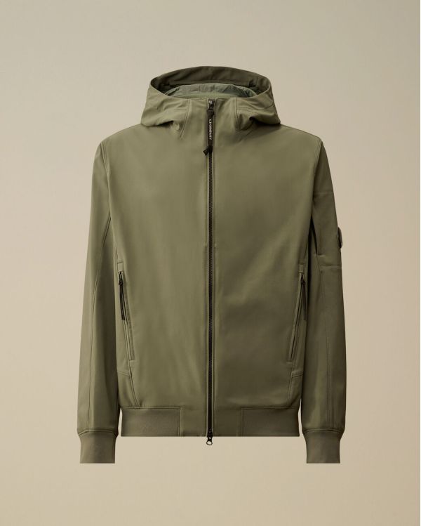 C.P. SHELL-R HOODED LENS JACKET LAUREL WREATH / GREEN