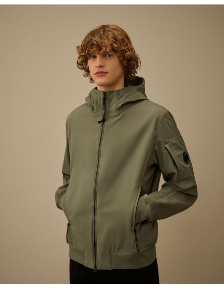 VESTE À CAPUCHE C.P. SHELL-R LENS LAUREL WREATH / VERT