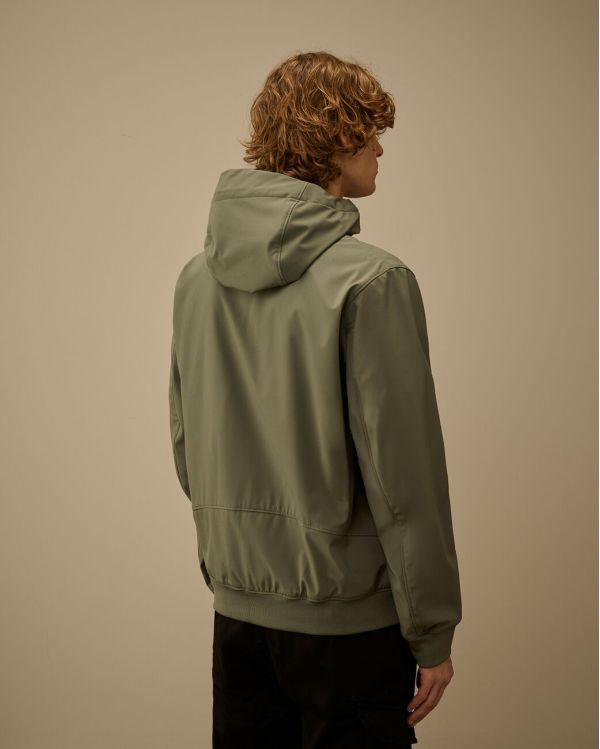 C.P. SHELL-R HOODED LENS JACKET LAUREL WREATH / GREEN