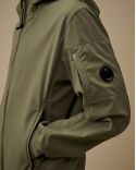 C.P. SHELL-R HOODED LENS JACKET LAUREL WREATH / GREEN